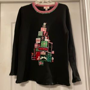 Quaker Factory Christmas sweater size medium